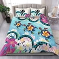 thumbnail image 1 of Kanaka Maoli Hawaii Bedding Set, Beach Turtle Plumeria, 1 of 6
