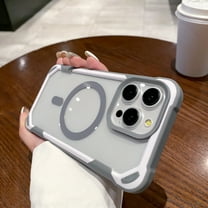 Case for iPhone 11, iPhone 11 Magnetic TPU   PC Case [Compatible with MagSafe] Slim Translucent Matte Scratch-Resistant Back Shockproof Phone Case for iPhone 11 - Gray