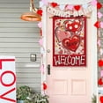 thumbnail image 2 of Love Hearts Valentines Day House Flag 28x40 Inch Double Sided Outside, Welcome Rustic Anniversary Yard Outdoor Flag, 2 of 6