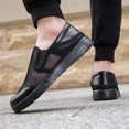 thumbnail image 5 of Men's Big Size 39-47 White Breathable Mesh Slip On Casual Walking Shoes, Lightweight Non-Slip Loafer Trainers, Wide Toe Summer Driving Daily Footwear, 5 of 8