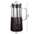 thumbnail image 1 of Airtight Cold Brew Iced Coffee Maker and Tea Infuser- 1.0L / 34oz Glass Carafe with Removable Stainless Steel Filter, 1 of 5