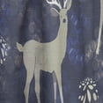 thumbnail image 4 of DESIGN ART Designart 'Raindeer With Christmas Snowflakes' Animals Curtain Single Panel 52 in. wide x 95 in. high - 1 Panel 95 Inches, 4 of 5
