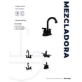 thumbnail image 5 of Mezcladora para lavabo Maxims de baño plástico ABS negro mate 2 manerales, 5 of 5