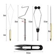 thumbnail image 4 of Kit combiné de 5 outils de montage de mouches, étau, porte-bobine, enfile-aiguille, fouet, ciseaux de finition, 4 of 4