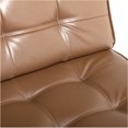 thumbnail image 4 of Studio Designs Home Ashlar Bonded Leather Slipper Accent Chair in Caramel/Chrome, 4 of 9