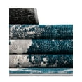 thumbnail image 6 of Unique Loom Valencia Collection Area Rug - Turia (5' 3" Round Gray/Black), 6 of 9