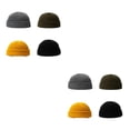 thumbnail image 1 of Sonducket Gorros de punto elásticos de 4 piezas, gorras casuales bordadas, gorro de Hip Hop lavable esponjoso, gorro de invierno para senderismo tipo 2 Tipo 1 2piezas Sonducket CBP583850, 1 of 6