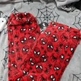 thumbnail image 5 of Pantalones de dormir de franela de felpa para hombres y mujeres, pantalones de dormir holgados de cintura alta con estampado de Hello Kitty y araña, 5 of 5