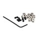 thumbnail image 5 of 6Sets 6 x 5mm Special Screw Wrench Badge Accessories Separator Interface Beam Metal Accessories(Silver), 5 of 5