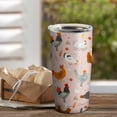 thumbnail image 3 of Chicken Tumbler with lid and Straw,Chicken Cup Coffee Travel Mug,Chicken Gifts for Chicken Lovers Rooster Stuff Decor Accessories, 3 of 6