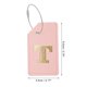 thumbnail image 2 of Ofertas Únicas 1 Pc Etiqueta de Equipaje Letra T para Viajar Rosa PU, 2 of 5