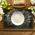 thumbnail image 4 of 4pcs Halloween Theme Colorful Skull Head Pattern Printed Placemats for Home KitchenHeat Resistant Placemats Table Protection Kitchen Dining Table Party Scene Decoration, 4 of 5