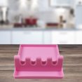 thumbnail image 2 of ZOUSSIQI Kitchen Ladle Holder Mat Silicone Spoon Rest Pad Cooking Shelf Stand Tool Pink JU316-129503, 2 of 6