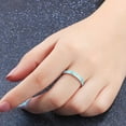 thumbnail image 4 of Bands for Women Rings Gifts Mens Engagement Inlay Tungsten Fashion Wedding Created-opal Wedding Rings Wedding Jewelry Rings, 4 of 6