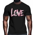 thumbnail image 2 of Camisetas para hombre, camisetas casuales de manga corta con texto "Te amo" para San Valentín, camisetas gráficas para hombre, 2 of 8
