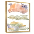 thumbnail image 3 of Designart 'Abstract Orange Blue and Beige Green Clouds' Modern Framed Canvas Wall Art Print, 3 of 5
