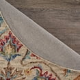 thumbnail image 6 of Ox Bay Talia 6' Round Beige Medallion Wool Indoor Area Rug, 6 of 7