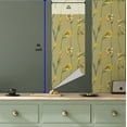 thumbnail image 5 of Ambesonne Cottagecore Peel & Stick Wallpaper for Home, Art Spring Lily Pattern, 13"x36", Pale Olive Green Mustard, 5 of 5