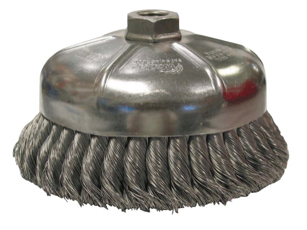 SÜA Wheel Brush Knotted 4/" x 5//8/"-11 UNC Arbor Hole