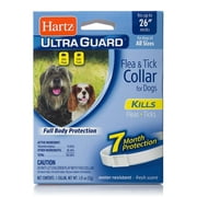 HARTZ MOUNTAIN Hartz UltraGuard Flea & Tick Collar for Dogs and Puppies - 26" Neck, 7 Month Protection