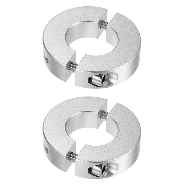 Unique Bargains Double Split Shaft Collar 22mm Bore Clamp-On Collars, 45mm OD, 12mm Width 2 Pack