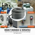 thumbnail image 4 of KFFKFF 1/2-Inch Versatile Electrical Conduit, 100 ft, PVC Liquid-Proof Conduit Non-Metallic with 5 Direct and 5 90-Degree Conduit Connector Attachments, for Air Conditioning Motor Regulator Pump, 4 of 9