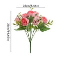 thumbnail image 6 of Kripyery Vintage Artificial Peony Flower Bouquet Realistic Non-fading Multi-functional Decoration Peony Fake Flower Bundle, 6 of 8