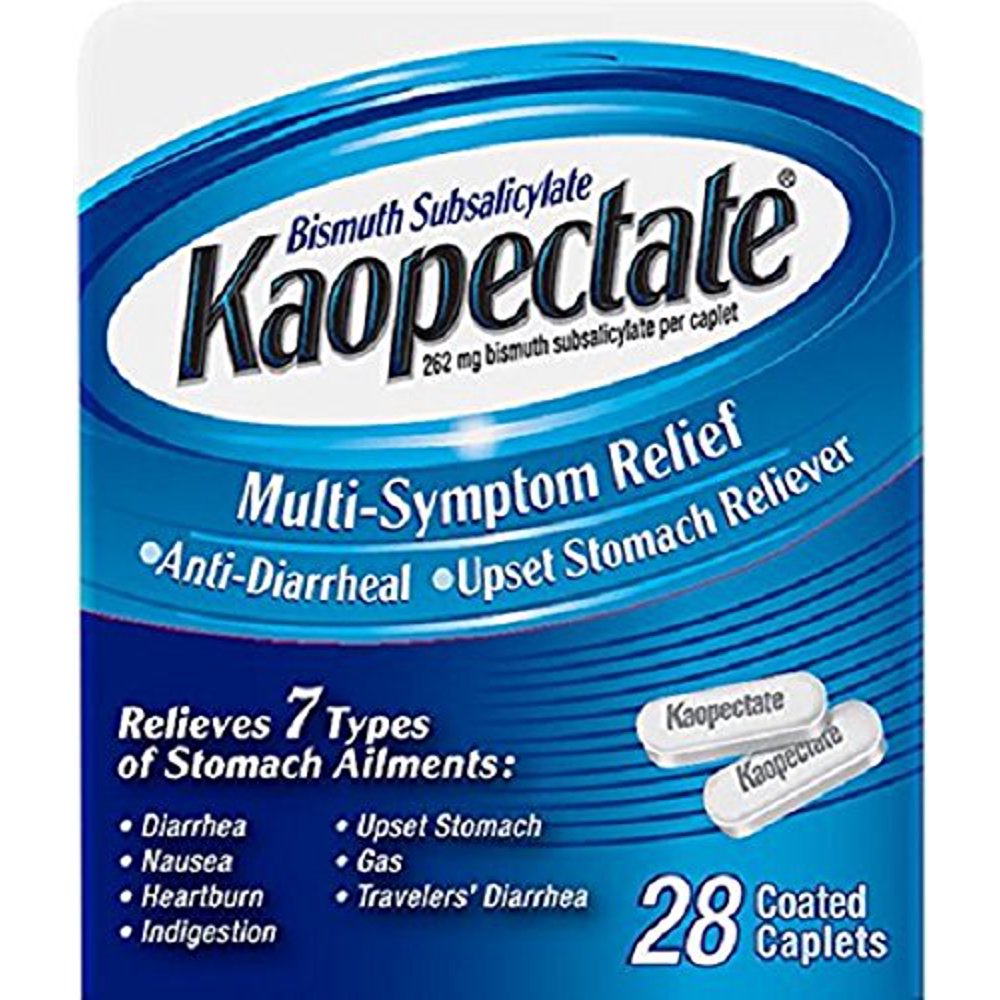 4 Pack Kaopectate MultiSymptom Relief Coated Caplets 28 Each