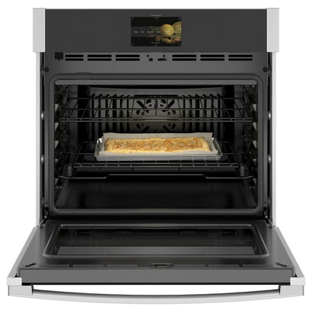 GE Profile - 30" Smart Built-In Single Electric Convection Wall Oven with Air Fry & Precision Cooking - Stainless Steel