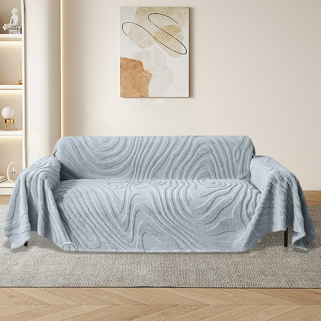 Fiudx Toalla de Sofá de Felpa, Tela Suave de Poliéster, Regalo de Cumpleaños, Manta para Coche, Transpirable y Absorbente de Humedad, Uso Multifuncional, Colcha de Viaje para El Hogar, Cómoda Experie