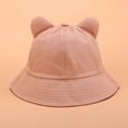 Bucket Hat Ladies Fisherman Hat Cat Ears Cartoon Pot Hat Cute Student