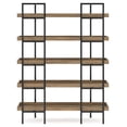 thumbnail image 5 of Signature Design by Ashley Montia 76" 5 Shelf Bookcase, Light Brown, 5 of 9