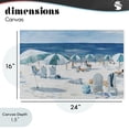 thumbnail image 4 of Stupell Industries Coastal Umbrella Beach Coastal Scene Canvas Art, 24 x 16, by Lorenzo Collective, 4 of 8