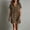 Brown, variant on Short Dress Woman Dress Button Down Shift Dress Black Short Sleeve Mini Collared with Pockets Casual Dresses for Women,L