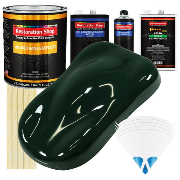British Racing Green Gallon URETHANE BASECOAT CLEARCOAT Car Auto Paint Kit