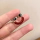 thumbnail image 4 of Anillo abierto con diseño de nicho moderno y femenino con cara que gotea aceite, lindo y feo, con personalidad divertida y que combina con todo, 4 of 5
