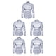 thumbnail image 3 of Qarigey Camisa transpirable para hombre Satén con mangas largas - Trabajo Boda o hogar Camisa para hombre Manga larga formal Grande gris claro Type2 NO2, 3 of 6