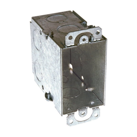 Hubbell Raco 8590 Single Gang Switch Box With Conduit Knockouts