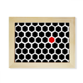 thumbnail image 1 of Hexagon Line Art Grain Illustration Pattern Desktop Photo Frame Picture Art Decoration Painting 6x8 inch, 1 of 3
