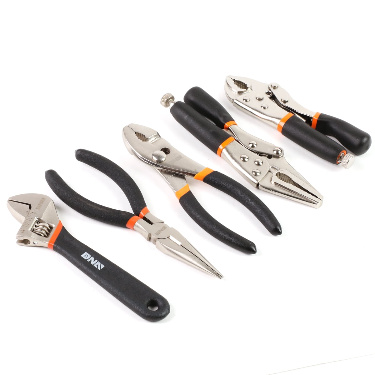 WORKPRO 4-Piece Pliers Set – CR-V Steel, Long Nose, Diagonal Cutting, Groove Joint & Slip Joint, Pink Ribbon, Ergonomic TPR Handles