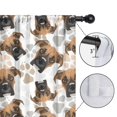 thumbnail image 4 of Blackout Kids Curtains,Cute Doberman and Dog Footprint Childrens Insulated Curtains Set Of 2,Bedroom Essentials,Toddler Room Decor 42"x63"(106x160cm), 4 of 4
