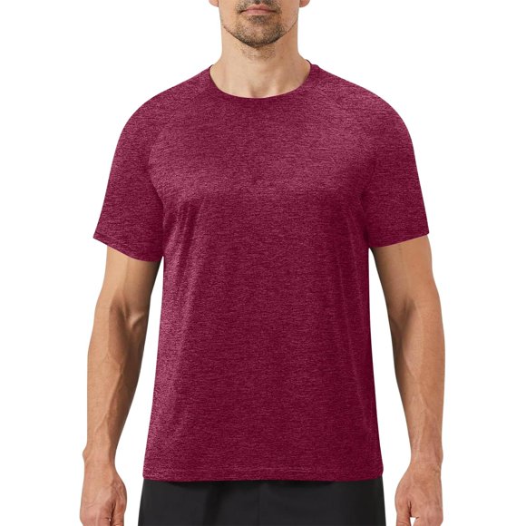 Posijego Chemises à Manches Courtes pour Hommes T-Shirts d'Entraînement Légers T-Shirts de Course Athlétiques T-Shirts d'Été Décontractés