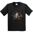 thumbnail image 3 of Inktastic Mountain Biking Adventure Youth T-Shirt, 3 of 5