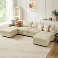 thumbnail image 4 of GIANNA Modular Sectional Sofa, 6 Seat L Shaped Comfy Cloud Couches Set for Living Room, 4 of 8