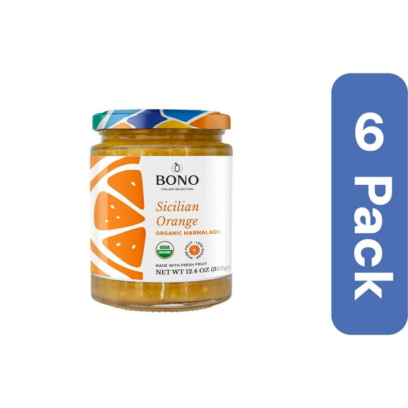 Bono Organic Seville Orange Marmalade 12.4 oz (Pack of 6)