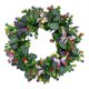 thumbnail image 2 of Corona de primavera, corona de flores artificiales para puerta delantera, colgante de pared, corona decorativa de hojas de eucalipto para fiesta,, 2 of 9