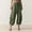 Green, variant on DuoJiaJ Women's Solid Color Casual Loose Elastic Waist Drawstring Harem Casual Pants Women's Wide Leg Pants Black L