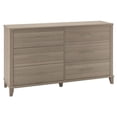 thumbnail image 4 of Bush Furniture 3-Piece Contemporary Wood Dresser and Nightstand Gray, 4 of 12