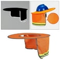 thumbnail image 4 of serony Hard Hat Sunshade Neck Shield Neck Sun Shade Protector Fluorescent Orange, 4 of 9