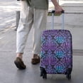 thumbnail image 3 of Purple and Blue Damask Pattern Luggage Cover Fashion Suitcase Cover Baggage Covers Fit 25-28 Inch Luggage (Go Travel), 3 of 5
